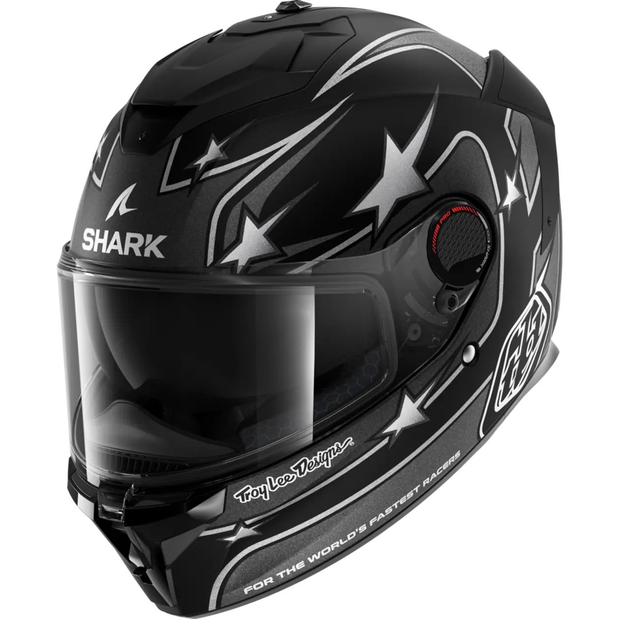 Shark x TLD Spartan GT Pro Flagstaff Mat Black Anthracite Silver