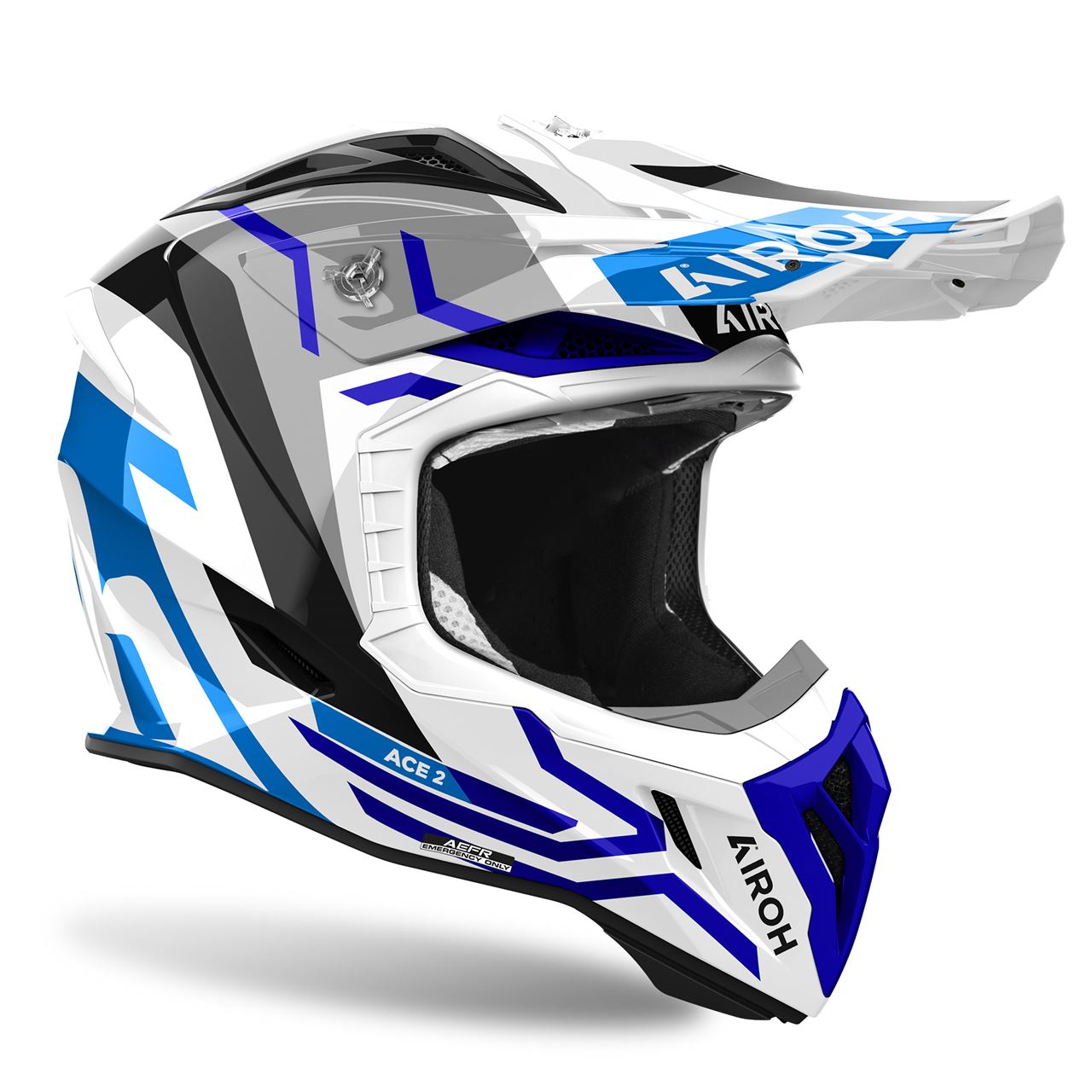 airoh aviator ace helmet Airoh Aviator Ace 2 Ground Blue Gloss Helmet – Regina Specialties
