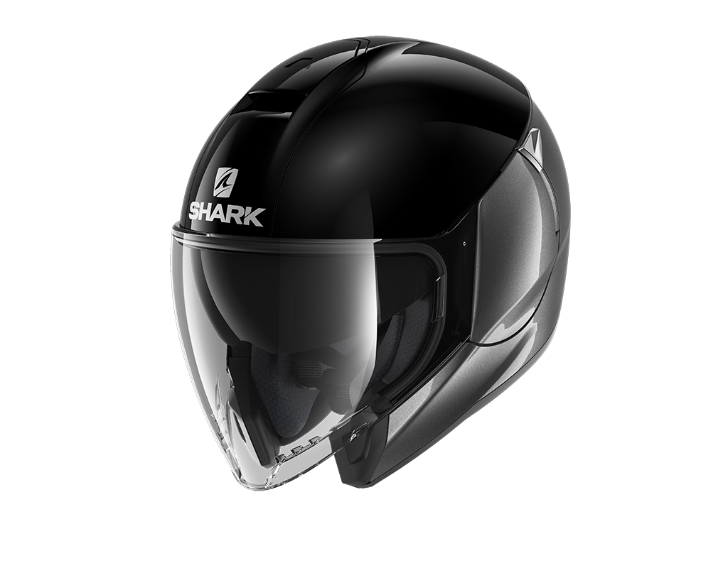 Shark City Cruiser Dual Blank Black Anthracite Helmet (AKA) – Regina  Specialties