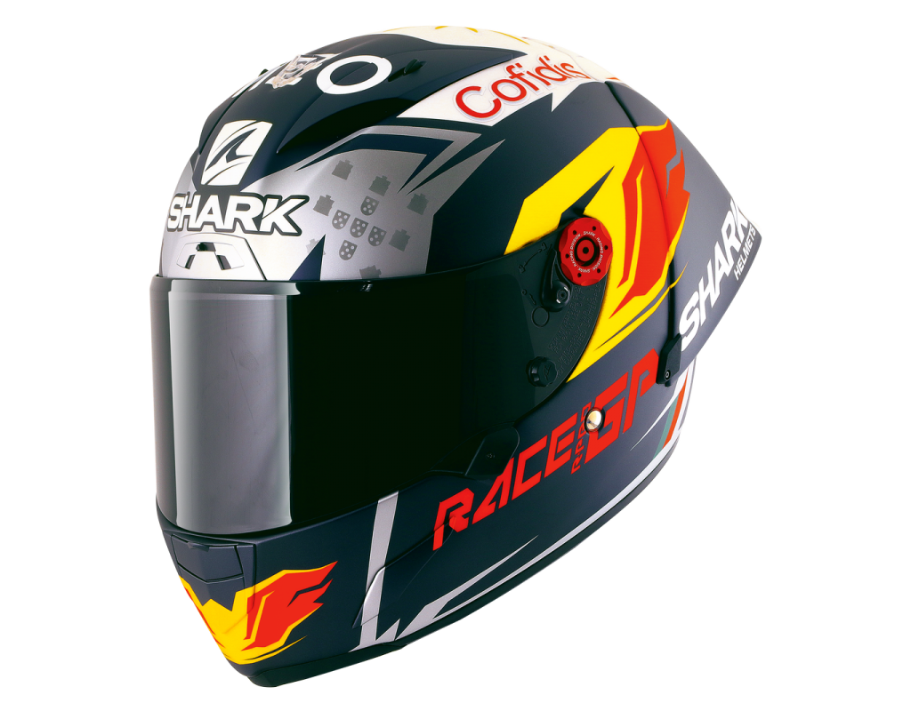 Shark Race R Pro GP Carbon Oliveira Signature Blue Silver White