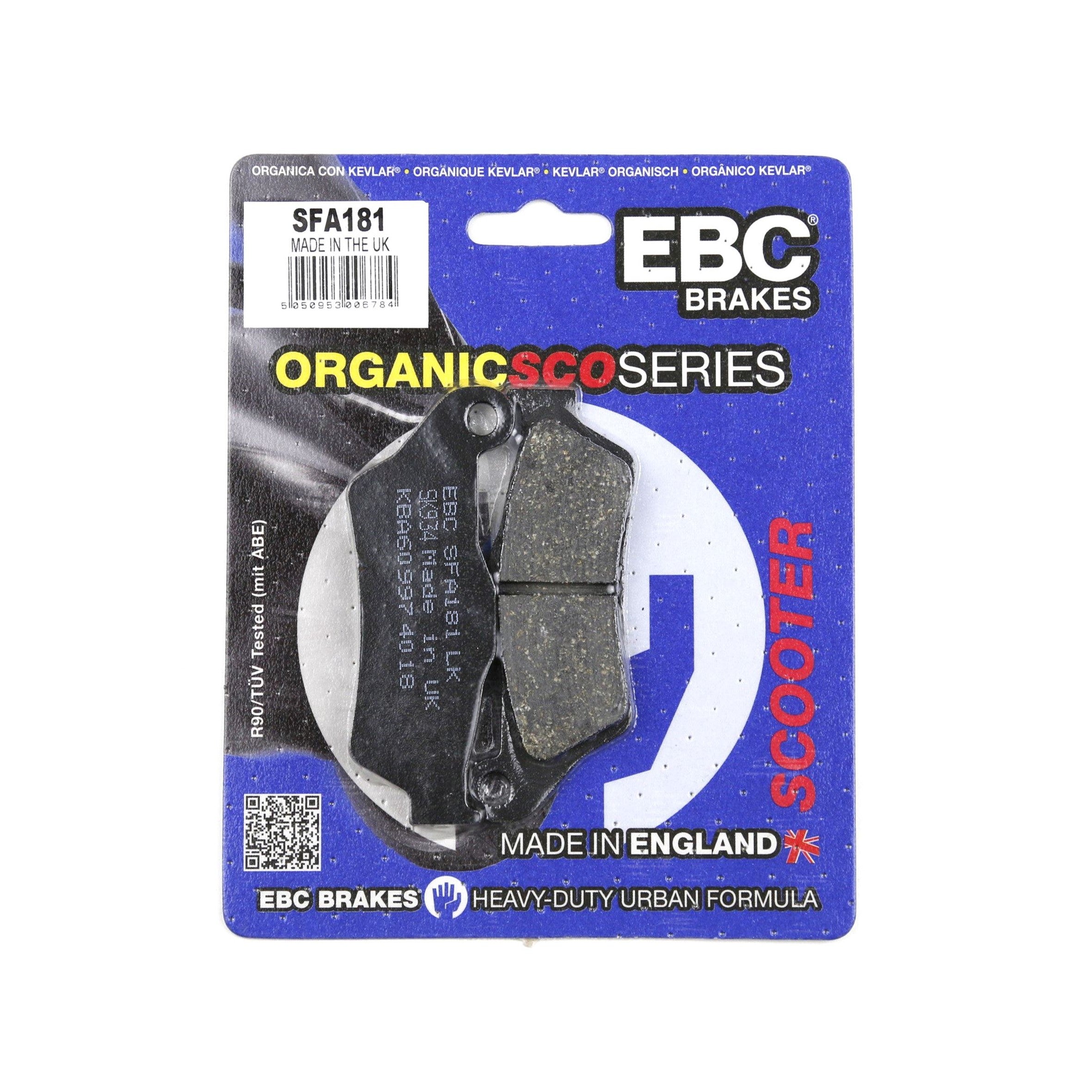 EBC Brakes SFA181 Scooter Organic Brake Pad Set – Regina Specialties