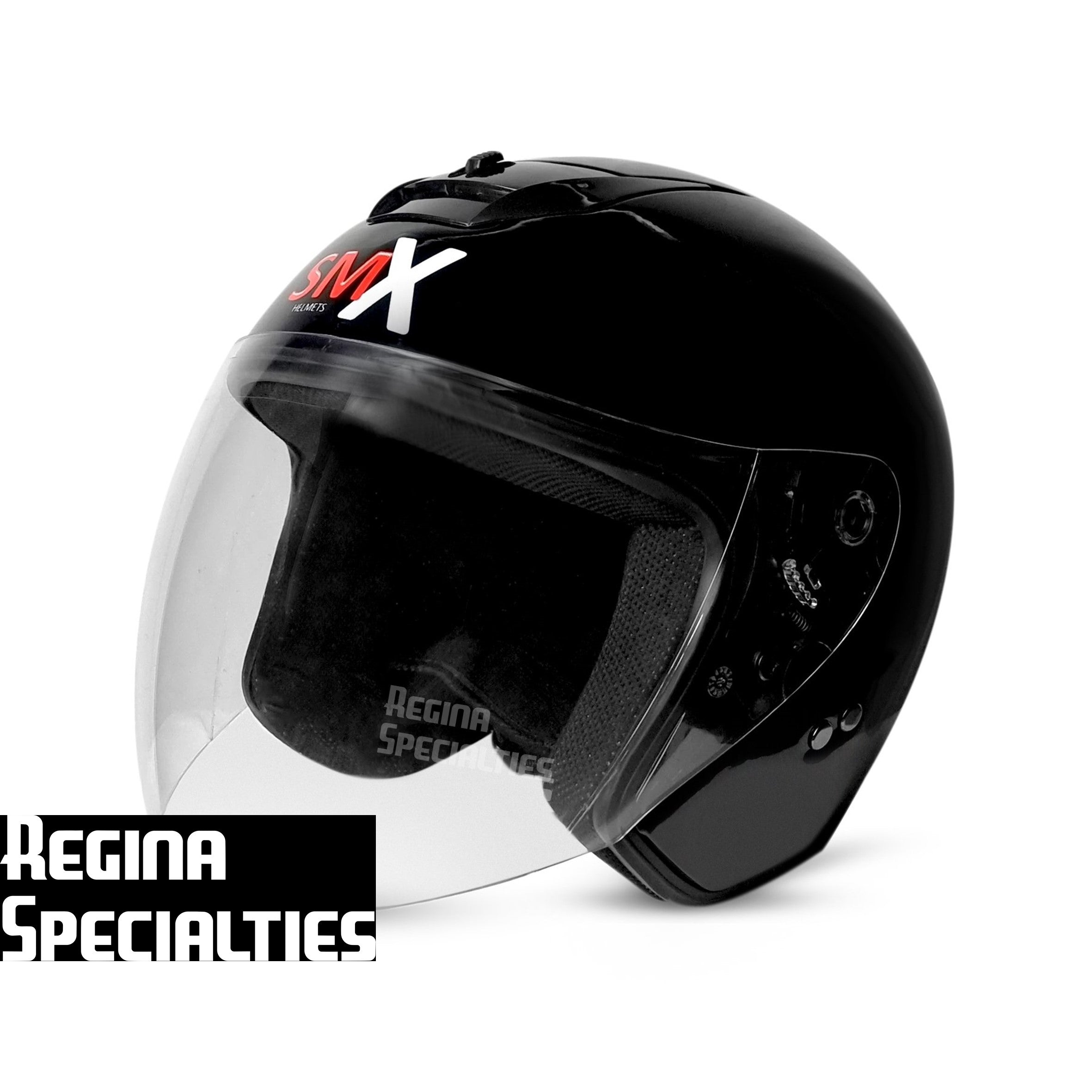cheap motorcycle helmet singapore SMX Basic Black Helmet – Regina Specialties