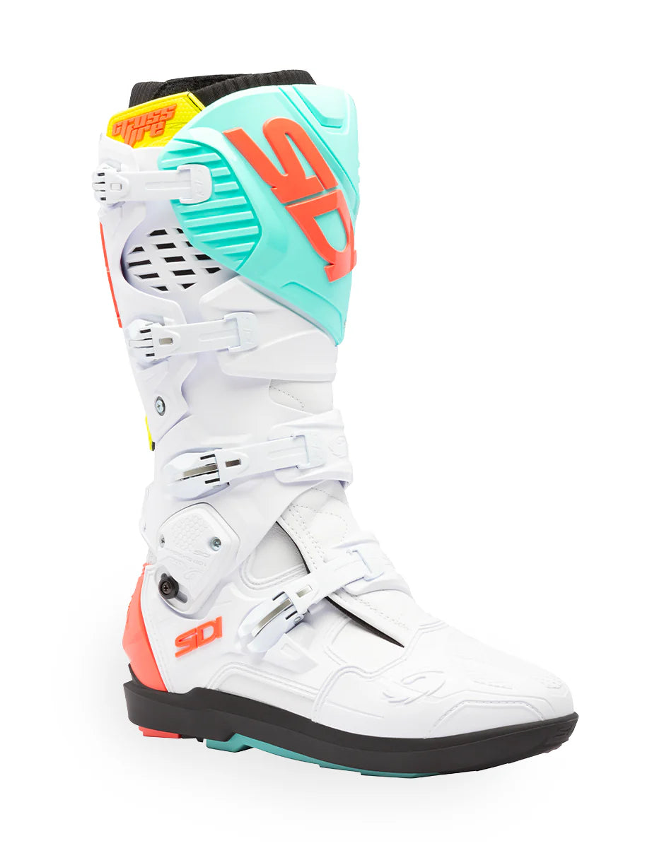 SIDI Crossfire 3 SRS White Fluo Mint Fluo Coral