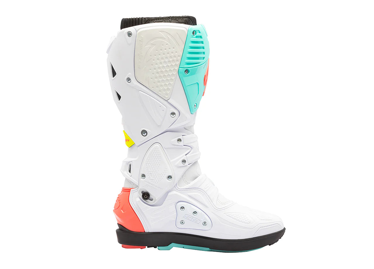 SIDI Crossfire 3 SRS White Fluo Mint Fluo Coral