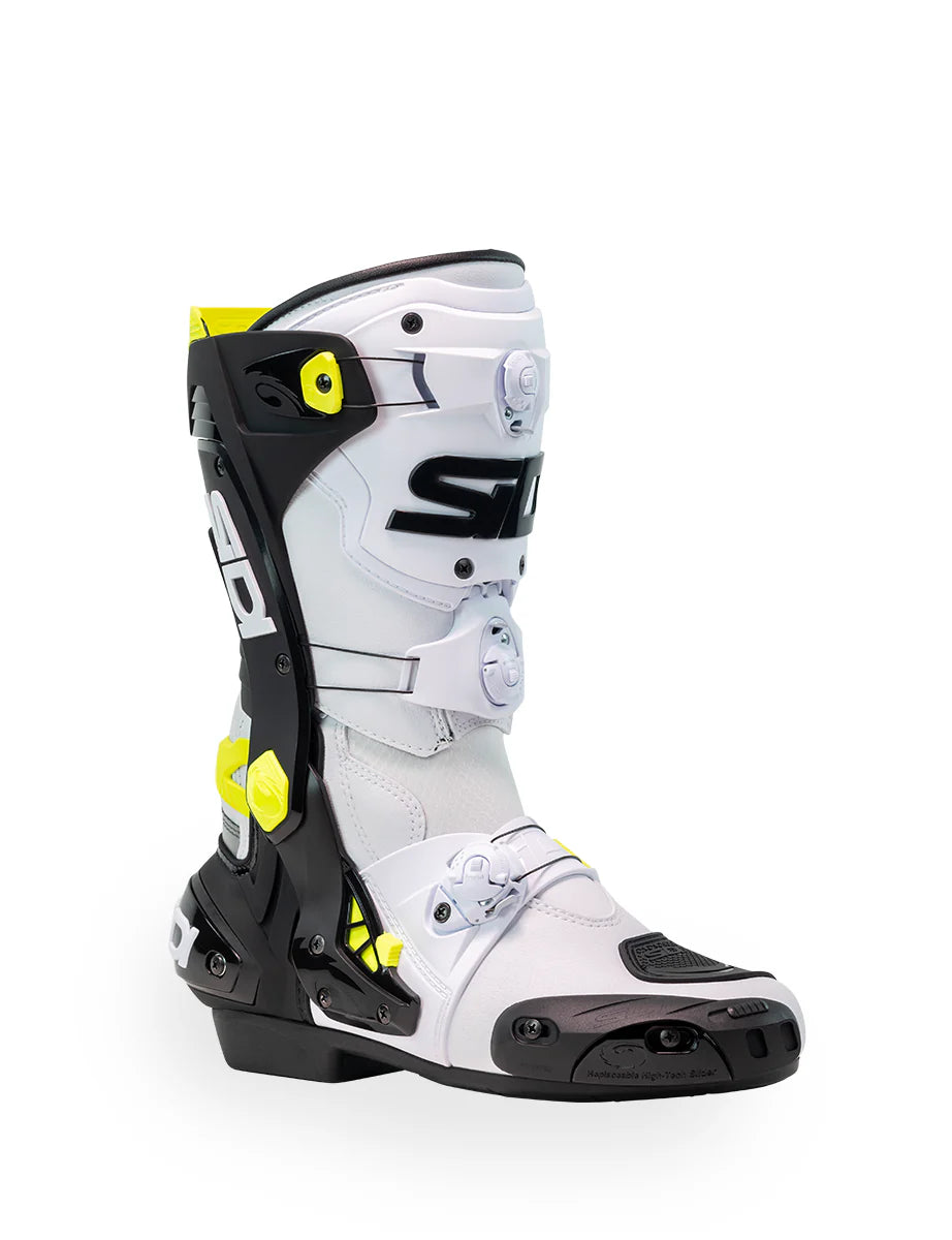 SIDI Rex White/Black/Yellow Boots
