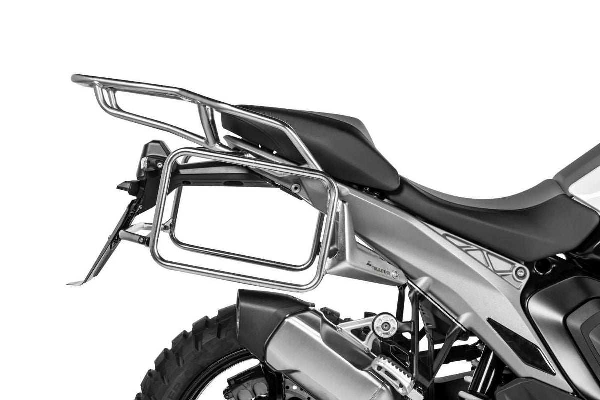 Touratech Silver Motorcycle ZEGA Topcase / Luggage rack for BMW R1300GS (01-035-5455-0)