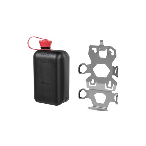 Touratech Accessory holder set, canister holder with jerrycan 2 litres for motorcycle panniers ZEGA Evo (01-050-3412-0)