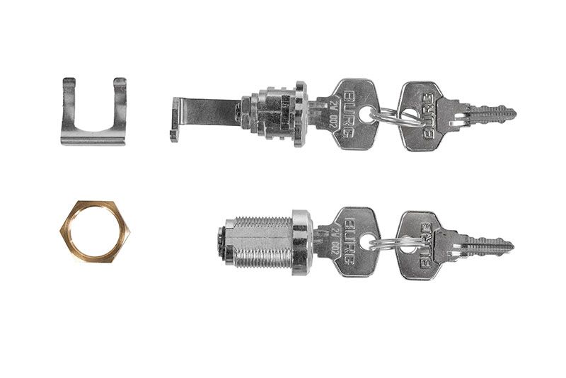 Touratech ZEGA Evo lock set for motorcycle topcase (01-050-6001-0)
