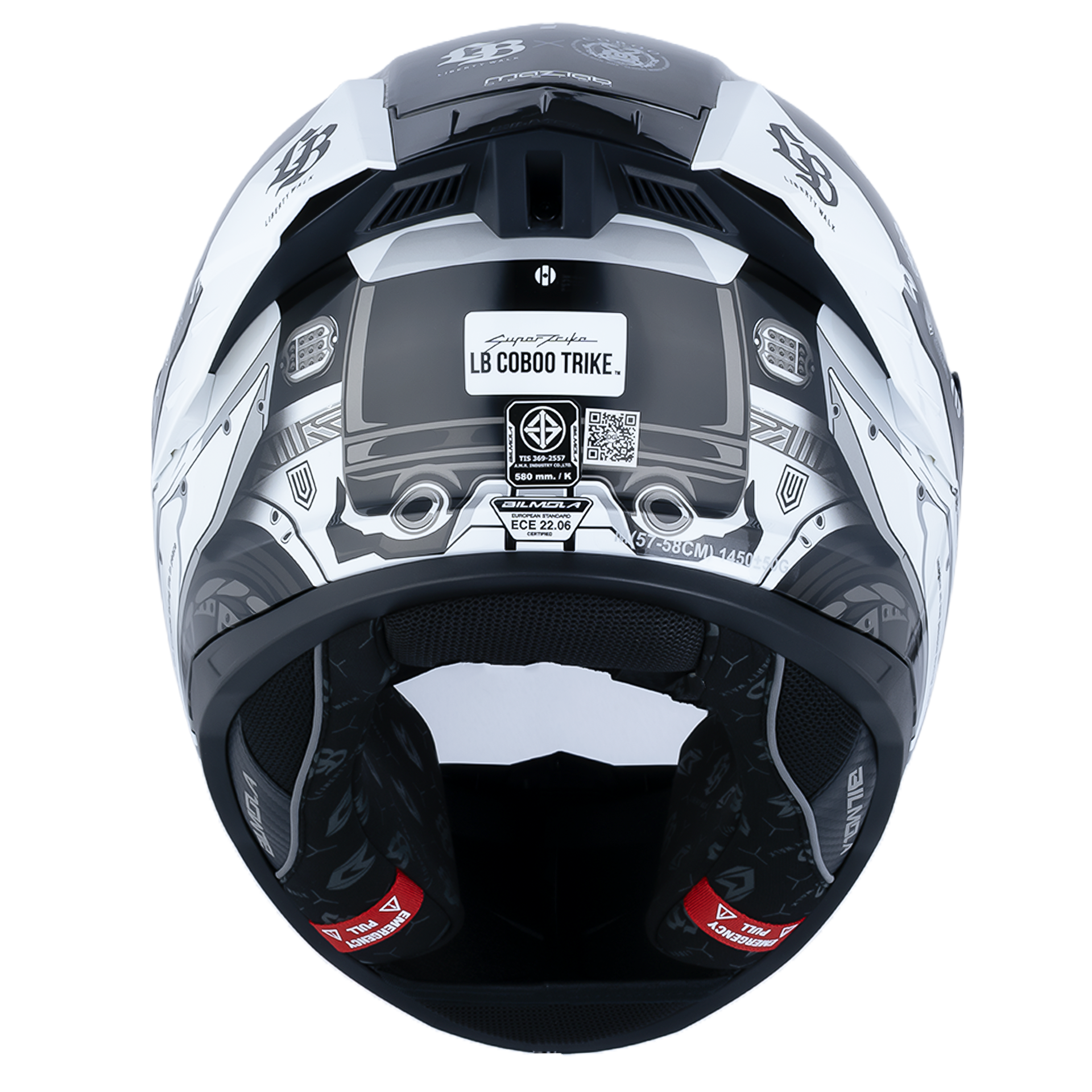 Bilmola Nex R x Liberty Walk - COBOO TRIKE Black/White Helmet LBWK