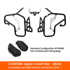 Loboo Upper Crash Bar BMW R1300GS ADVENTURE (2024-) Black / Silver