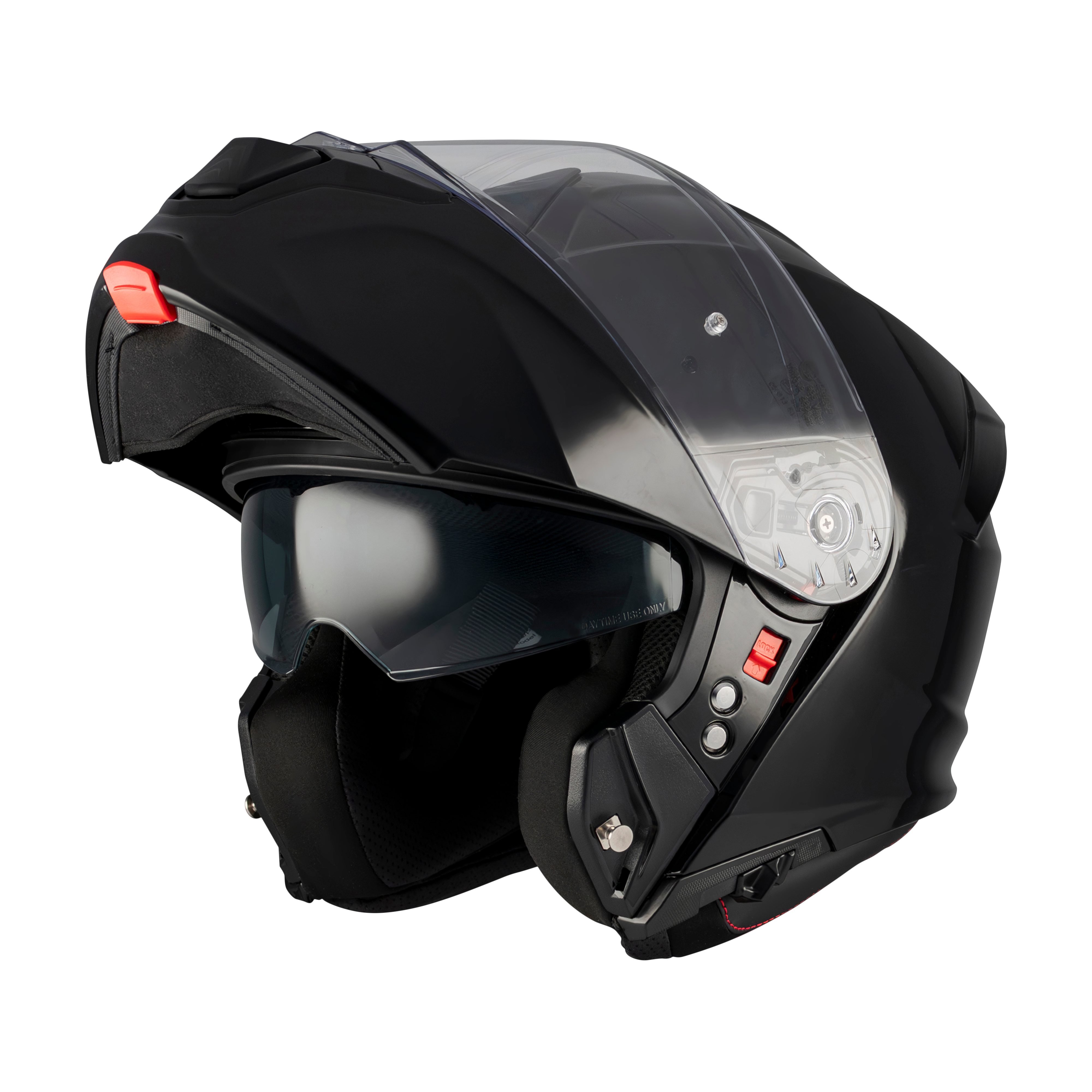 MT Helmets GENESIS R SV Modular Solid A1 Gloss Black Helmet (Model Upgrade)
