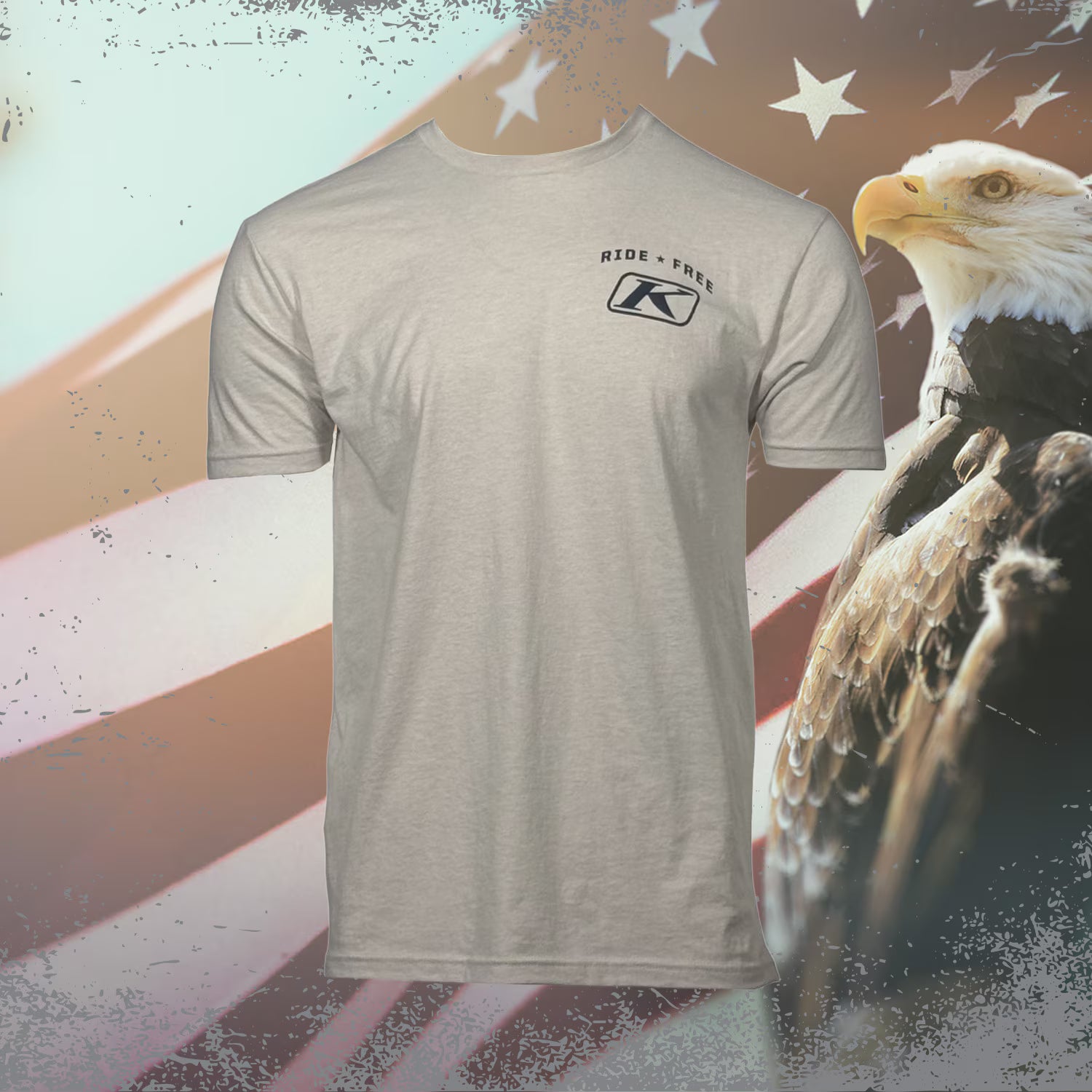 Klim Pursuit of Braaappiness Tee Heathered Gray - Dress Blues