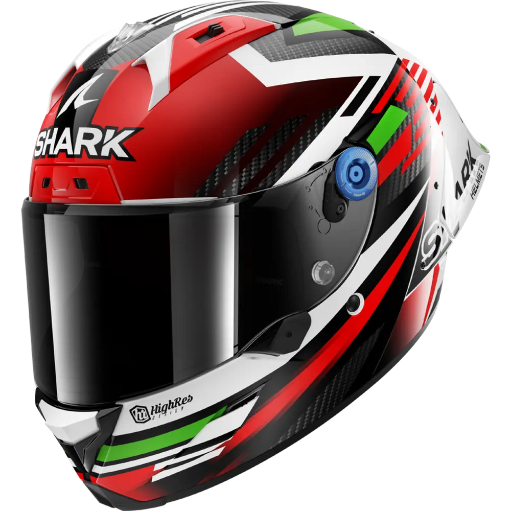 Shark Aeron GP FIM Racing #1 Firstlap Carbon Red Green (DRG)