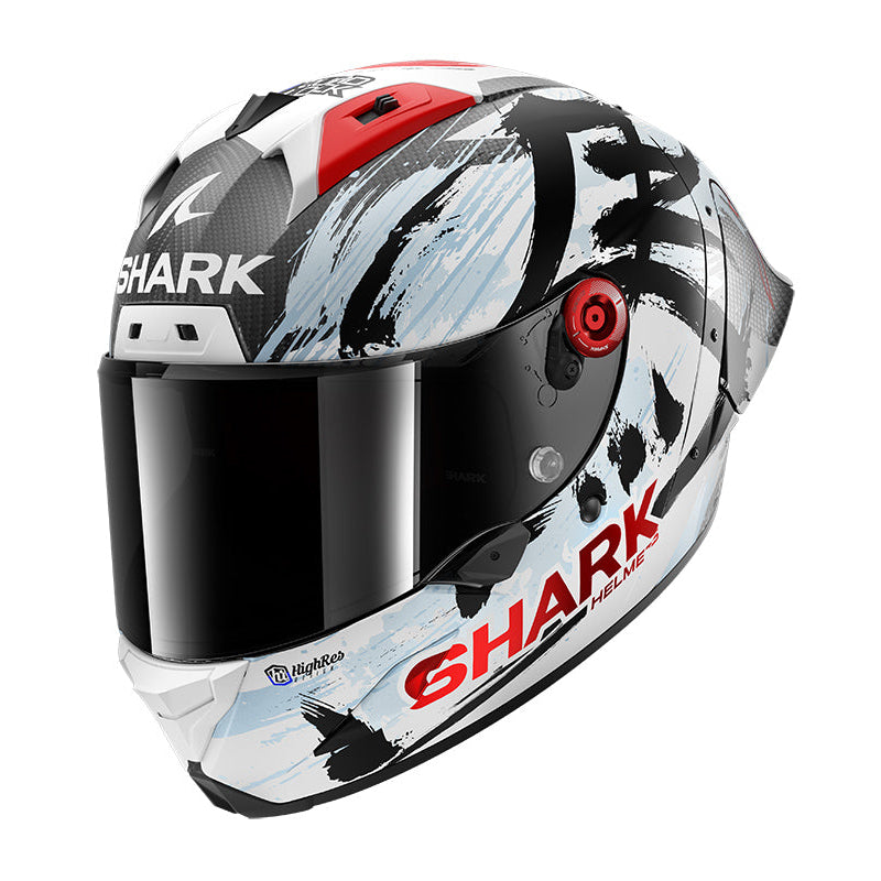 SHARK Aeron GP FIM Racing #2 Replica Zarco SUZUKA 2026 MATT Carbon/White/Blue (DWK)