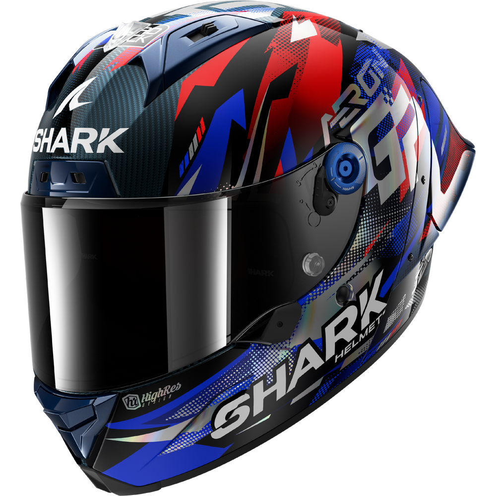 SHARK Aeron GP FIM Racing Replica Zarco GP France Carbon / Blue / Chrome (DBU)