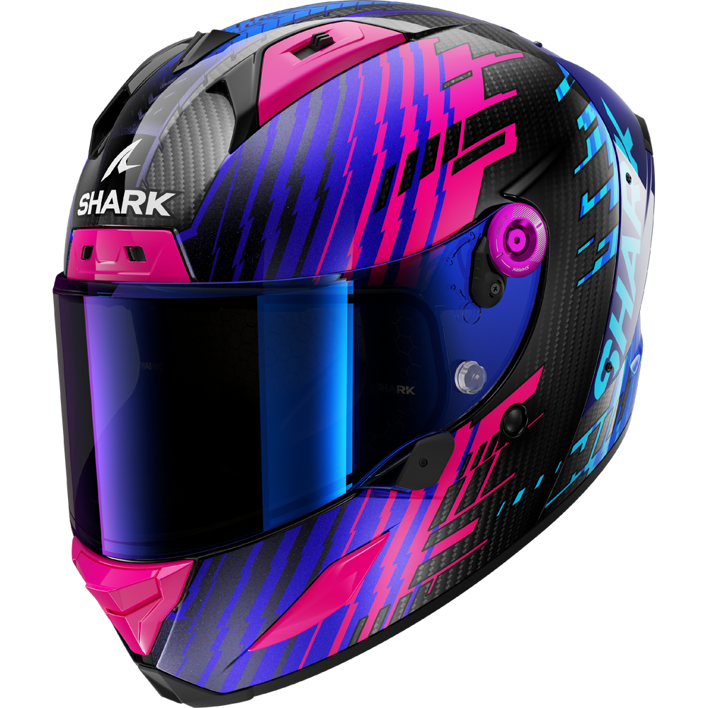 Shark Aeron Carbon Edgy Blue Helmet (DBU)