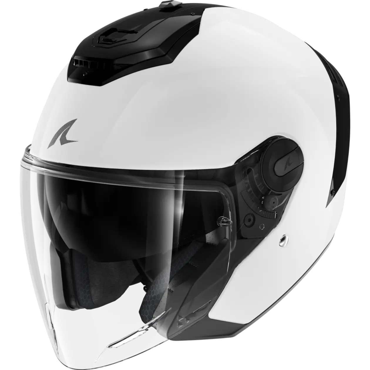Shark RS Jet Gloss White Blank Helmet (WHU)