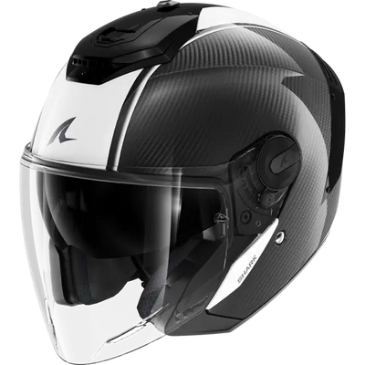 Shark RS Jet Carbon Skin White/Black Carbon Helmet (DWK)