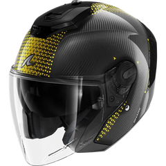 Shark RS Jet Carbon Ikonic Carbon Gold Chrome Carbon Helmet (DQU)