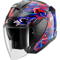 Shark Skwal Jet PRANZ Black/Blue/Red Helmet (KBR)
