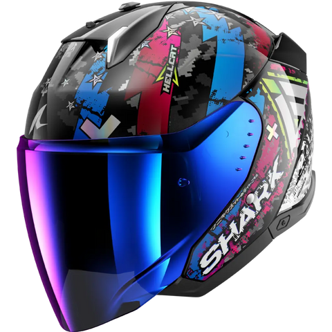 Shark Skwal i3 Jet Hellcat Black/Blue Helmet (KUB)