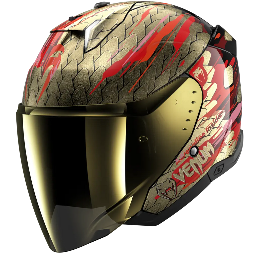 Shark Skwal i3 Jet Venum Black/Red/Gold Helmet (KRQ)