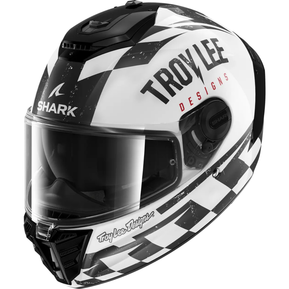 Shark x TLD Spartan RS Raceshop White Black Red Helmet (WKR)