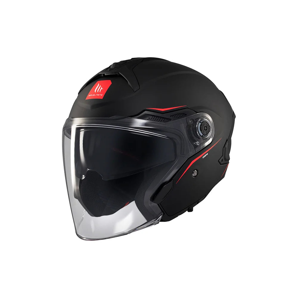 MT Helmets Cosmo SV Solid A1 Matt Black (DD-Ring)