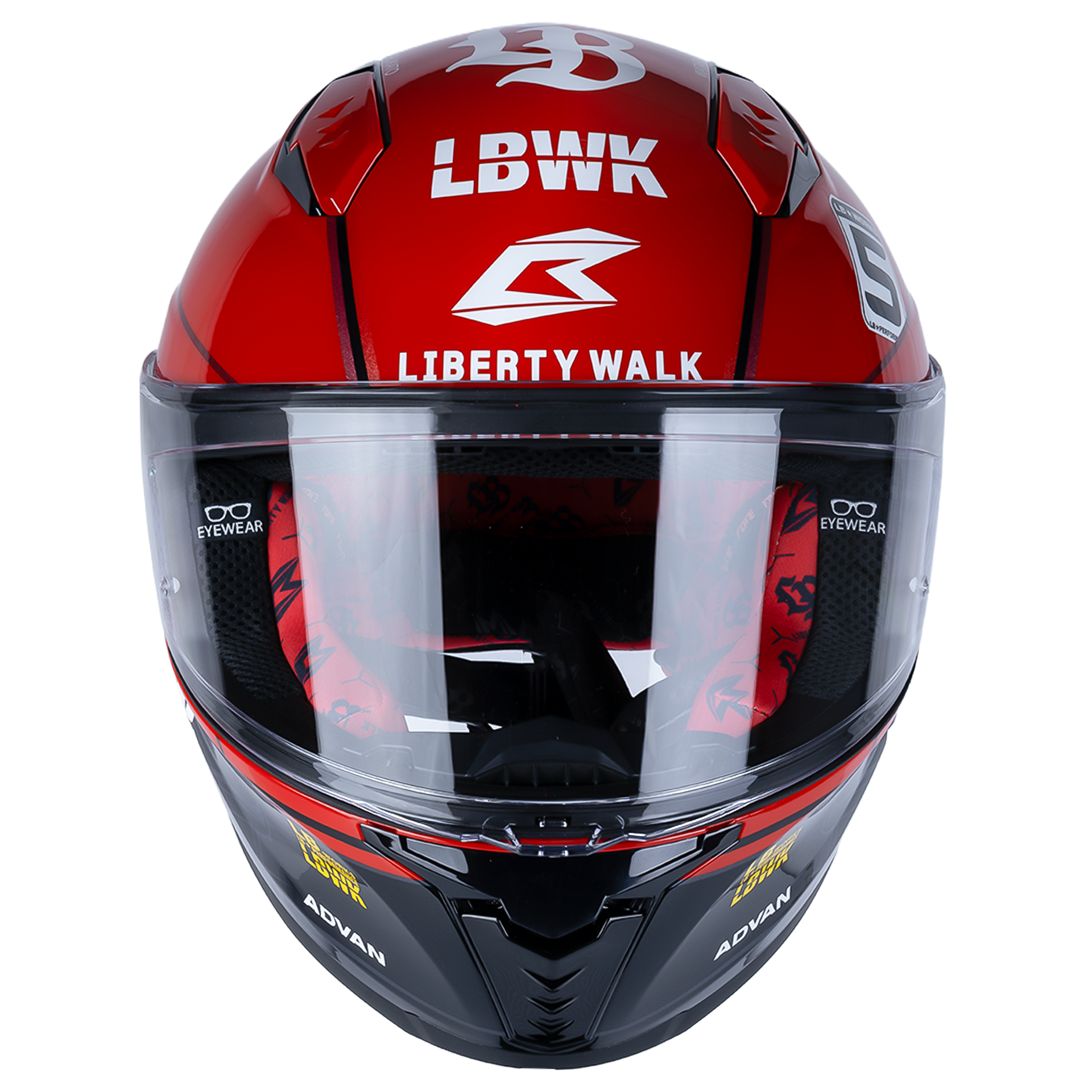 Bilmola Nex R x Liberty Walk - Super Silhouette RED Helmet LBWK