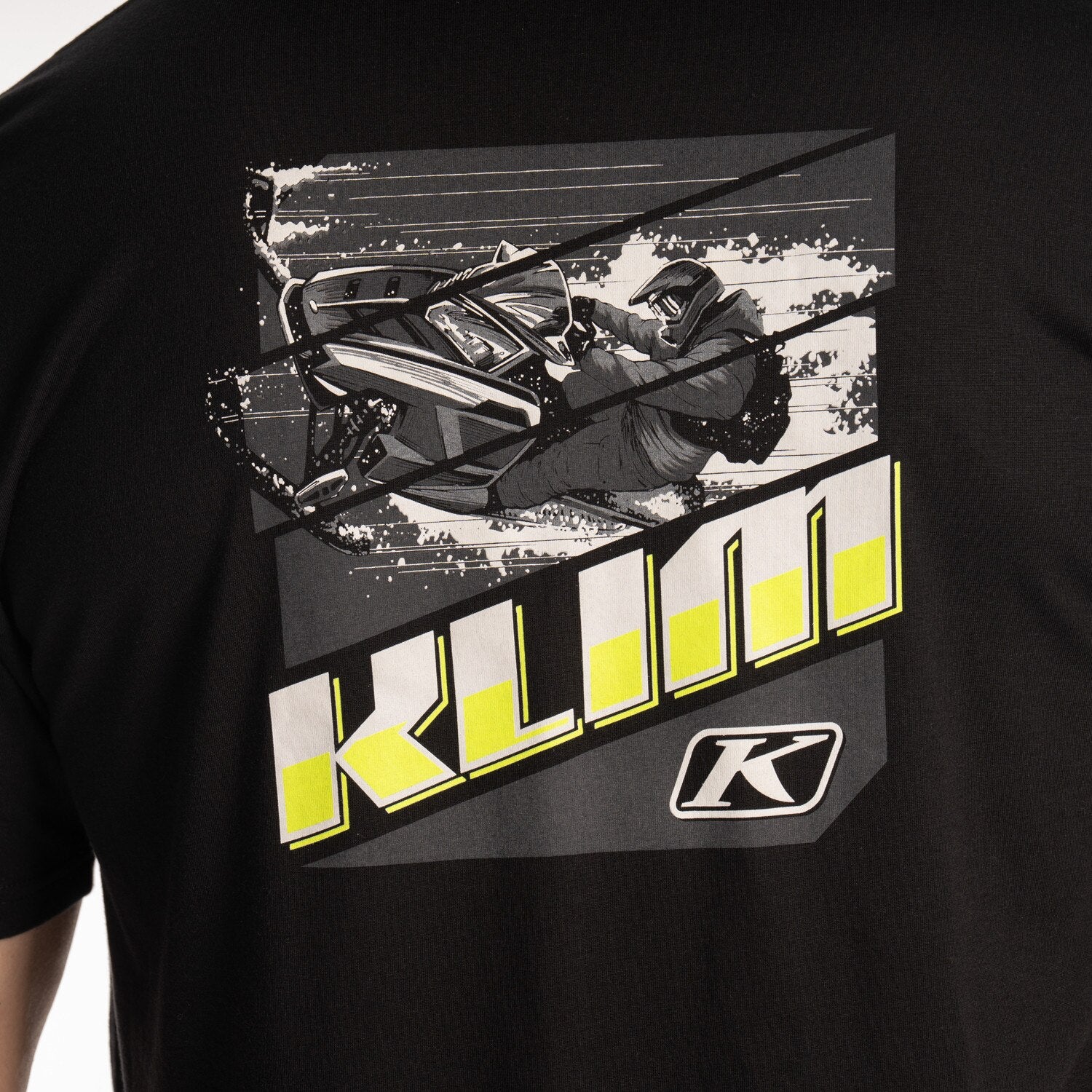 Klim Winter Vortex Tri-blend Tee Black - Hi-Vis
