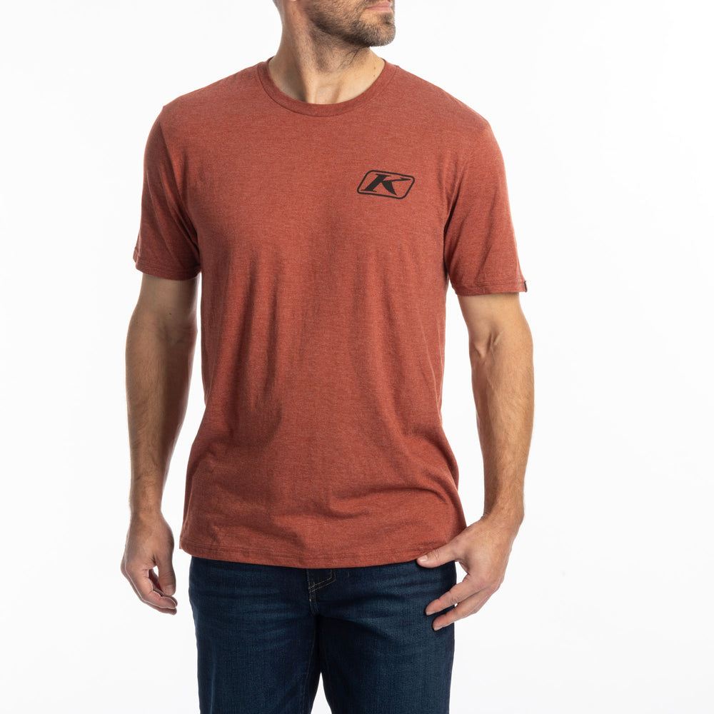 Klim Rippin' Tri-blend Tee Heathered Russet - Black
