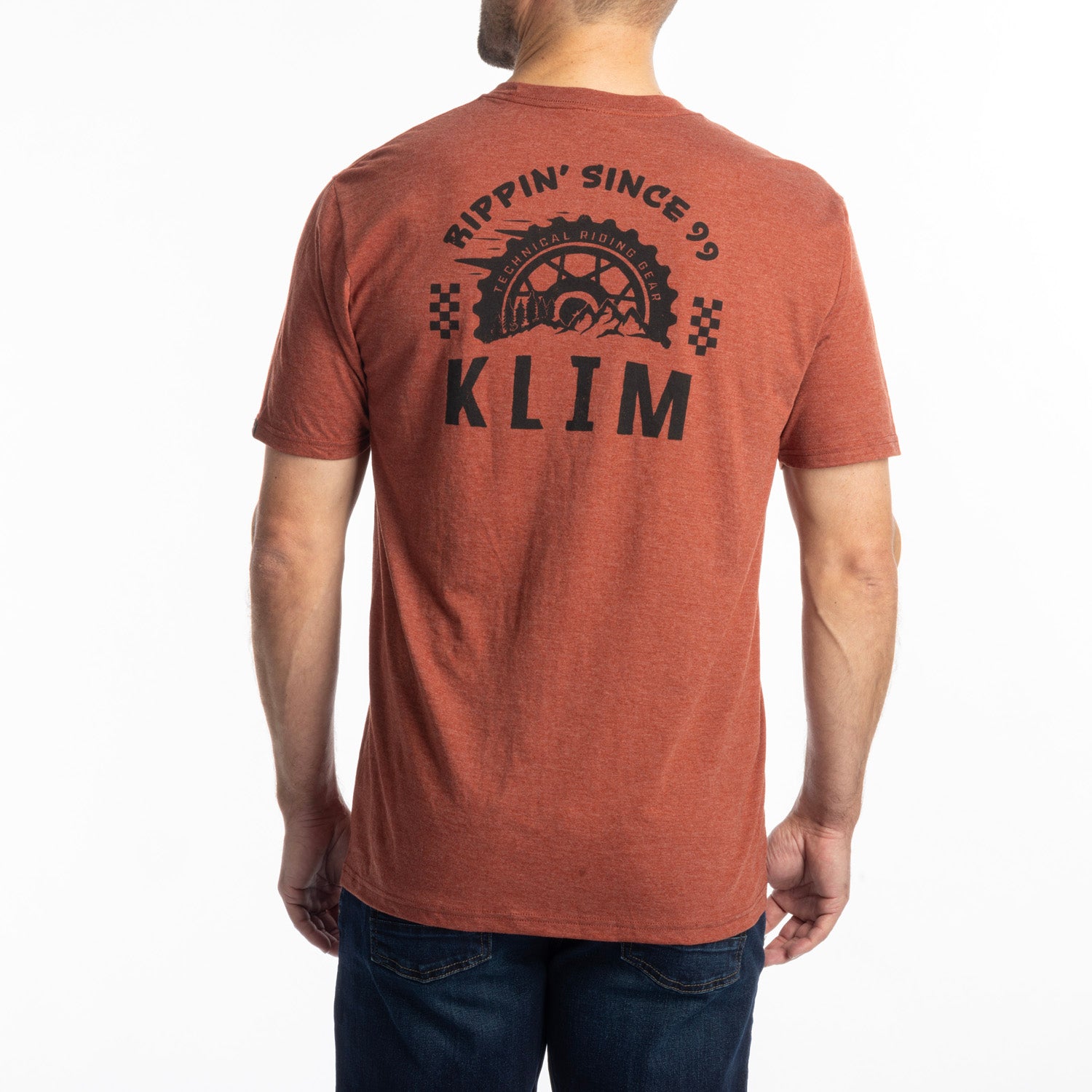 Klim Rippin' Tri-blend Tee Heathered Russet - Black