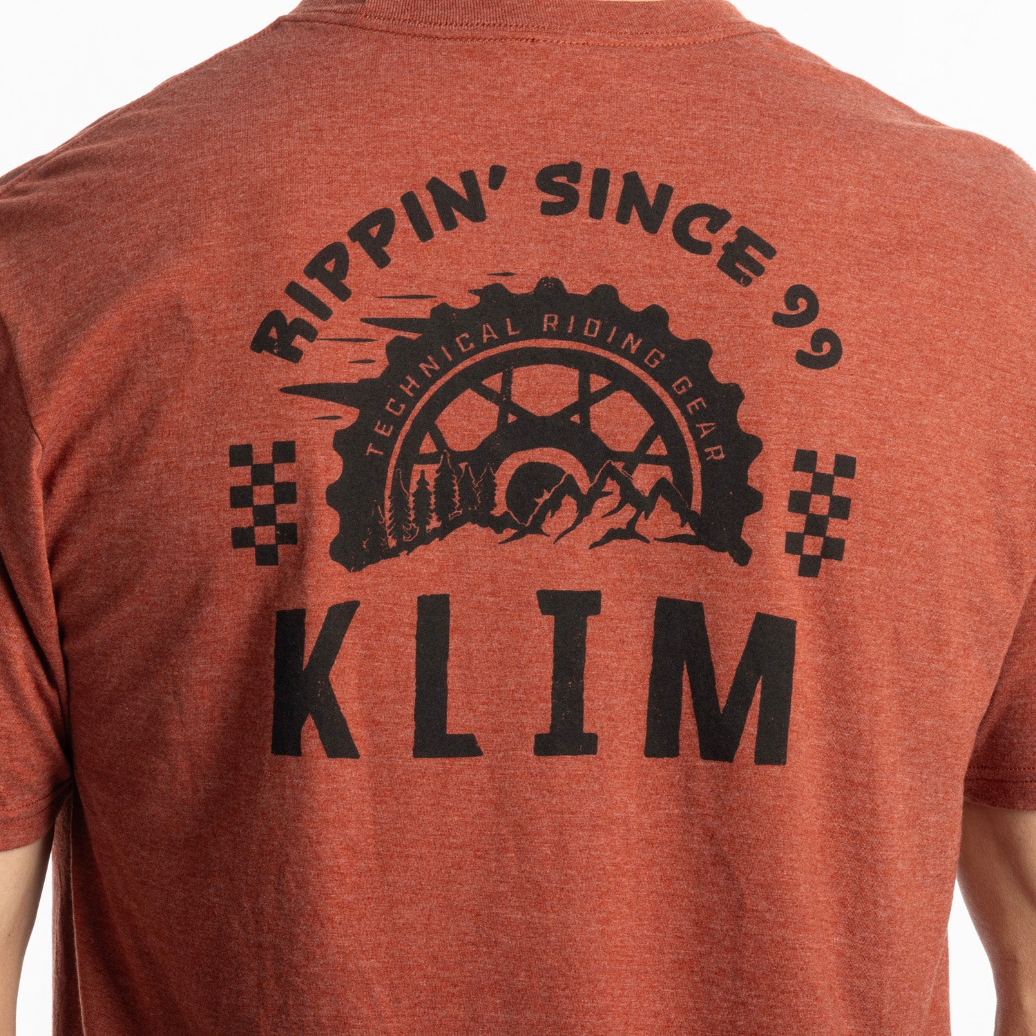 Klim Rippin' Tri-blend Tee Heathered Russet - Black
