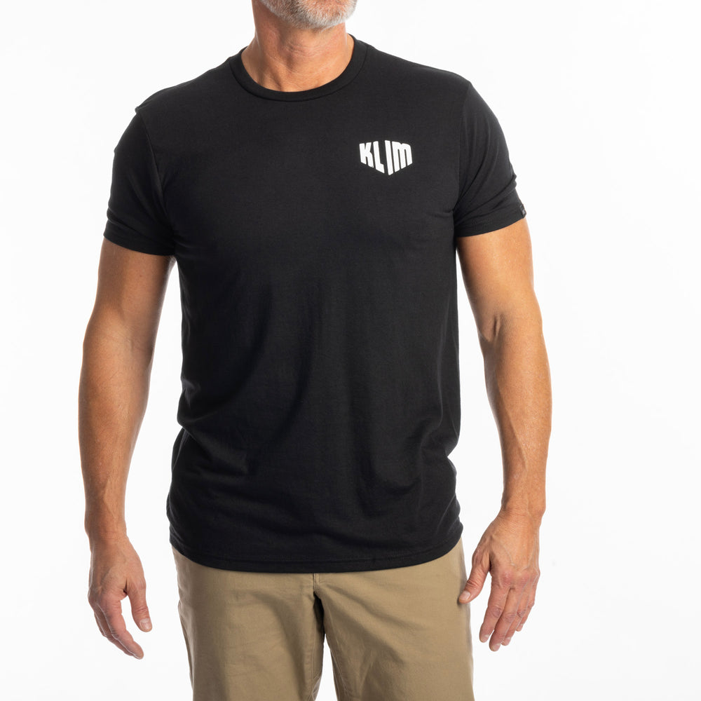 Klim Full Throttle Tri-blend Tee Black - White