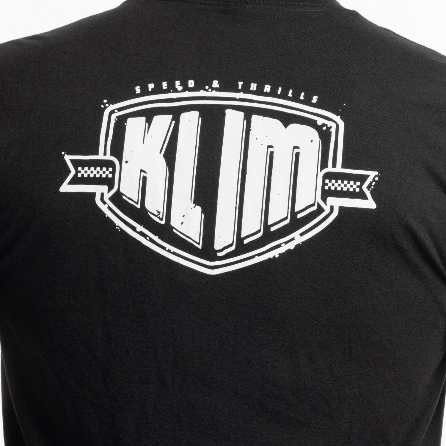 Klim Full Throttle Tri-blend Tee Black - White