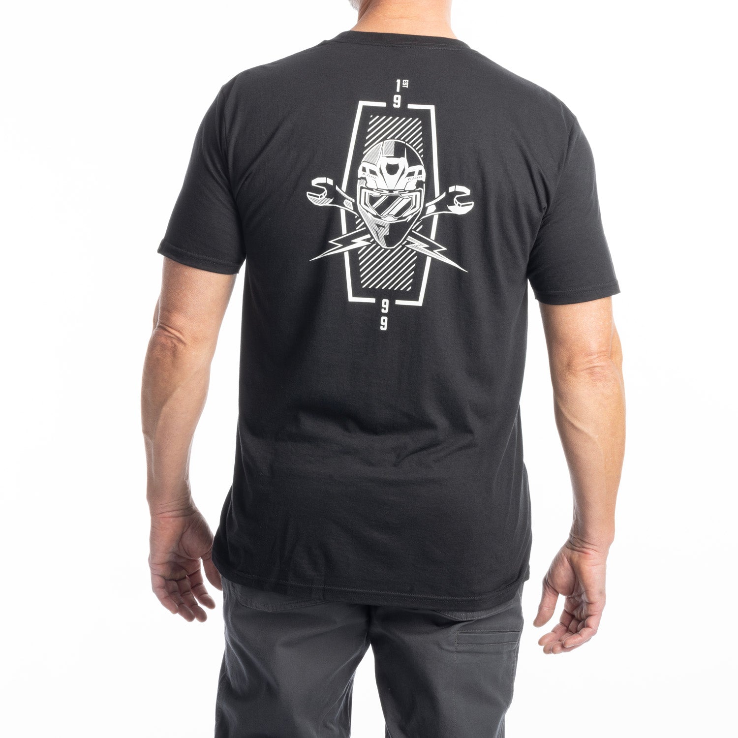 Klim Petrol Tri-blend Tee Black - White
