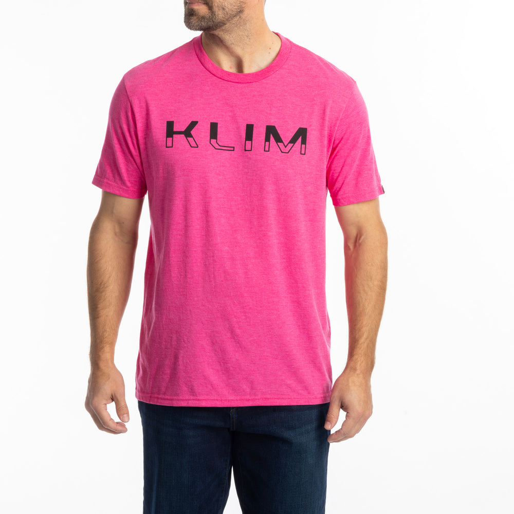 Klim Petrol Tri-blend Tee Fuchsia Frost - Black