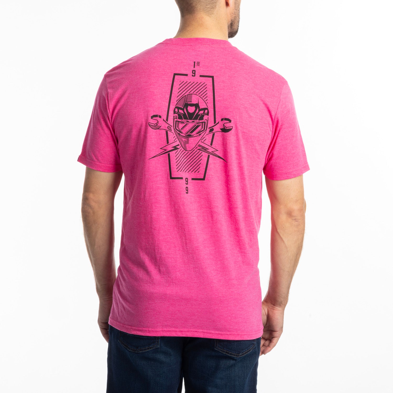 Klim Petrol Tri-blend Tee Fuchsia Frost - Black
