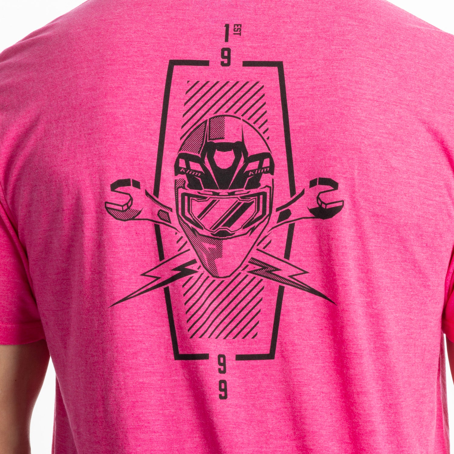 Klim Petrol Tri-blend Tee Fuchsia Frost - Black