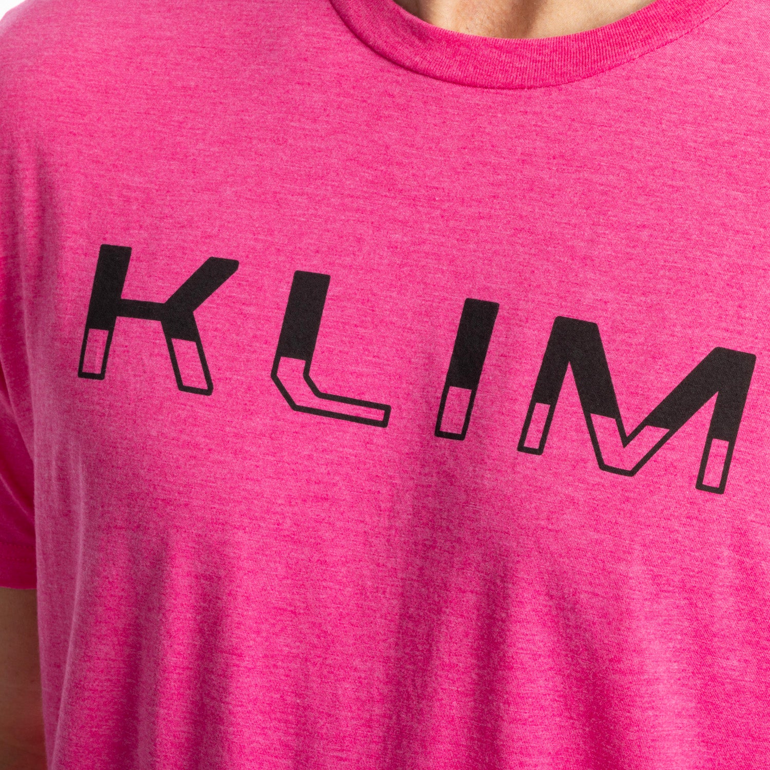 Klim Petrol Tri-blend Tee Fuchsia Frost - Black