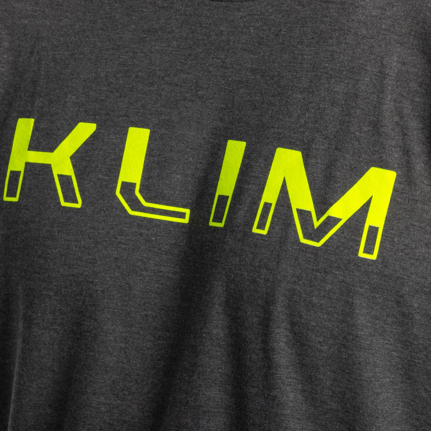 Klim Petrol Tri-blend Tee Heathered Charcoal - Hi-Vis