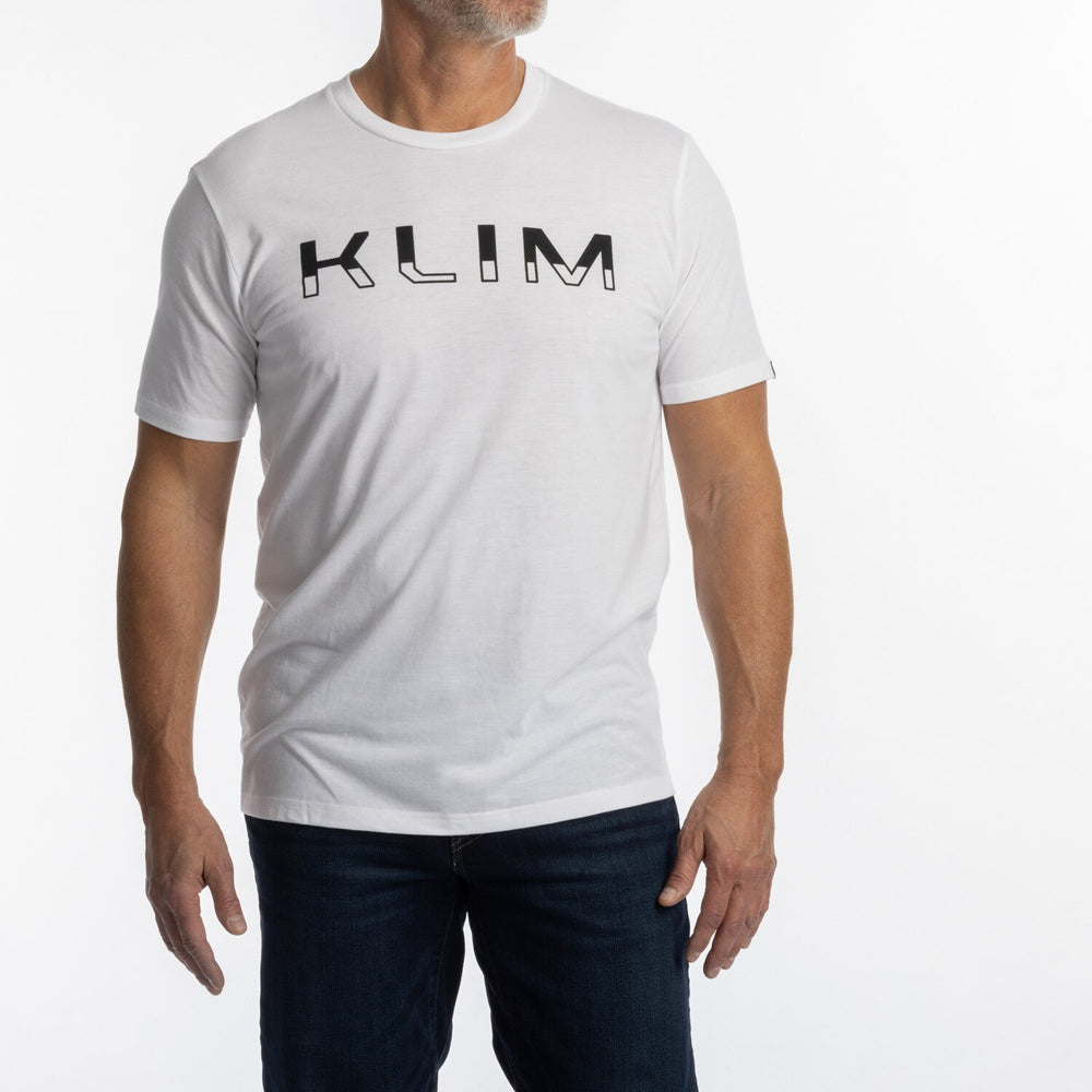 Klim Petrol Tri-blend Tee White - Black