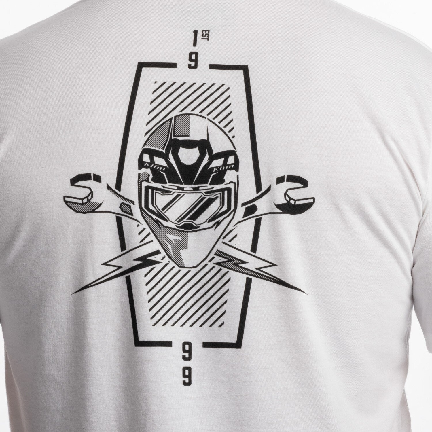 Klim Petrol Tri-blend Tee White - Black