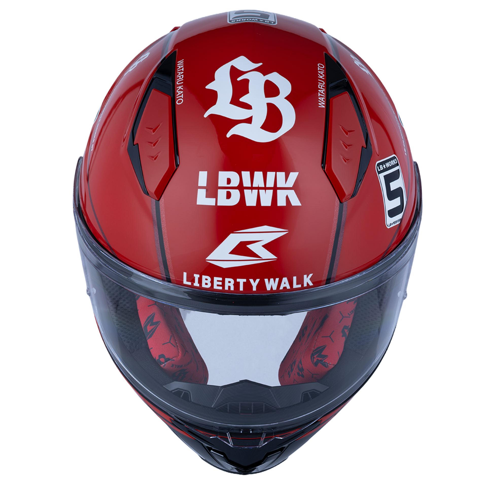 Bilmola Nex R x Liberty Walk - Super Silhouette RED Helmet LBWK