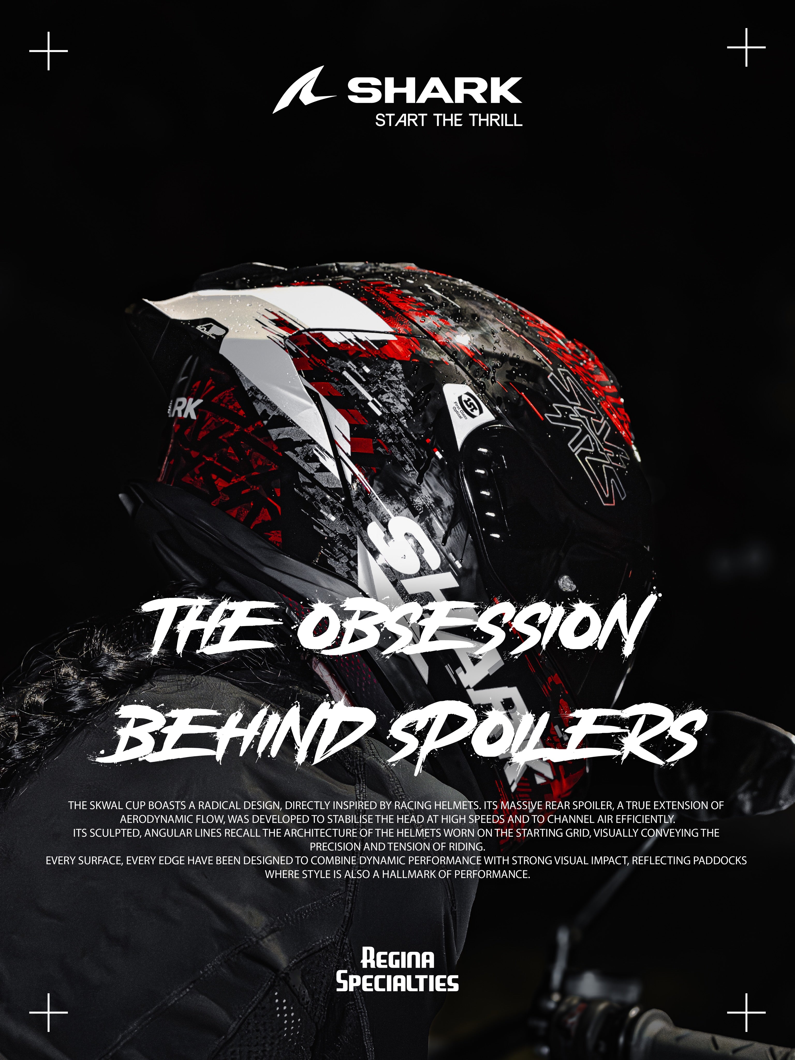 Shark Skwal Cup SPEED-VIB Black Red Silver (KRS)