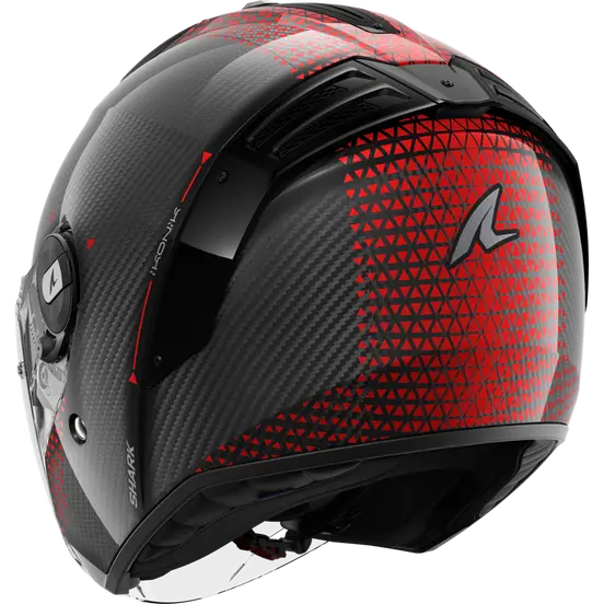 Shark RS Jet Carbon Ikonic Carbon Red Chrome Carbon Helmet (DRU)
