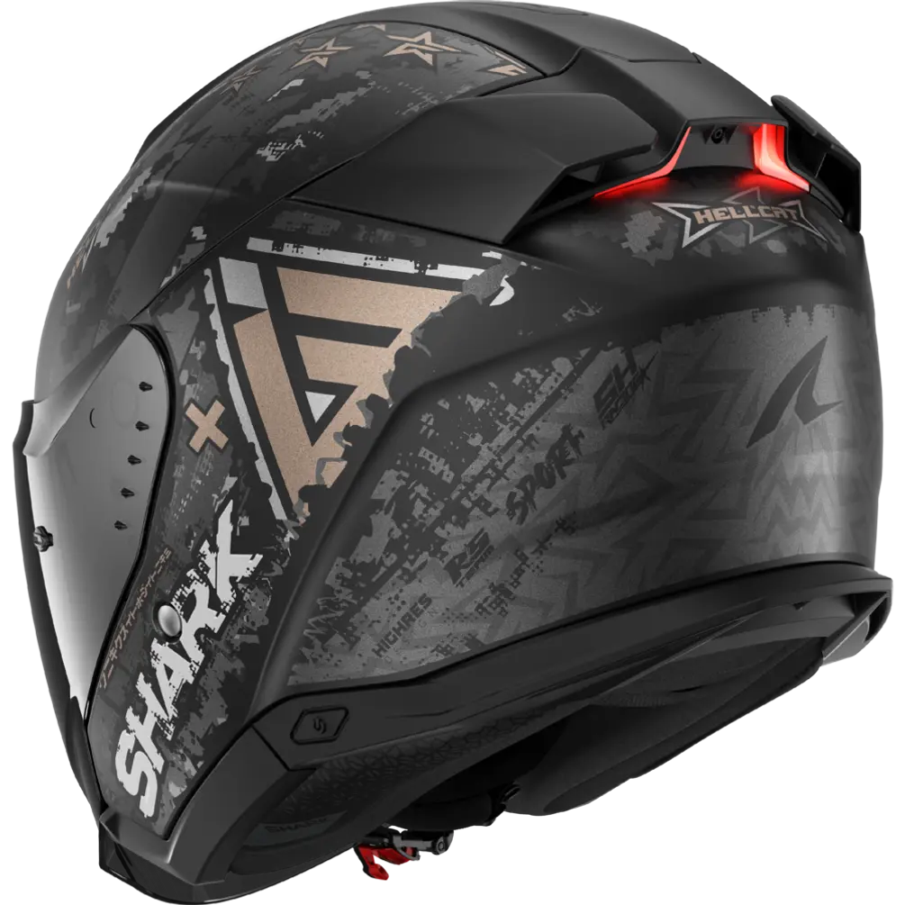 Shark Skwal i3 Jet Hellcat Matt Black Chrome Anthracite Helmet (KUA)