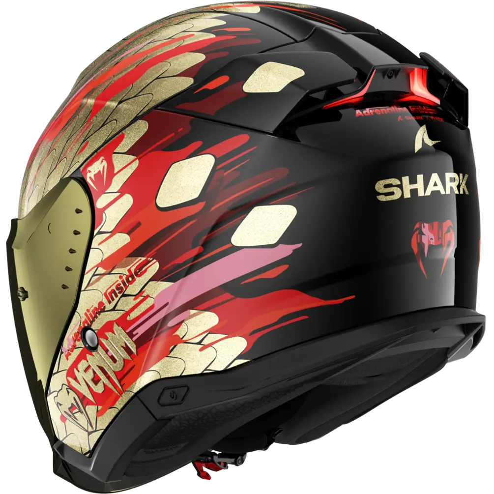 Shark Skwal i3 Jet Venum Black/Red/Gold Helmet (KRQ)