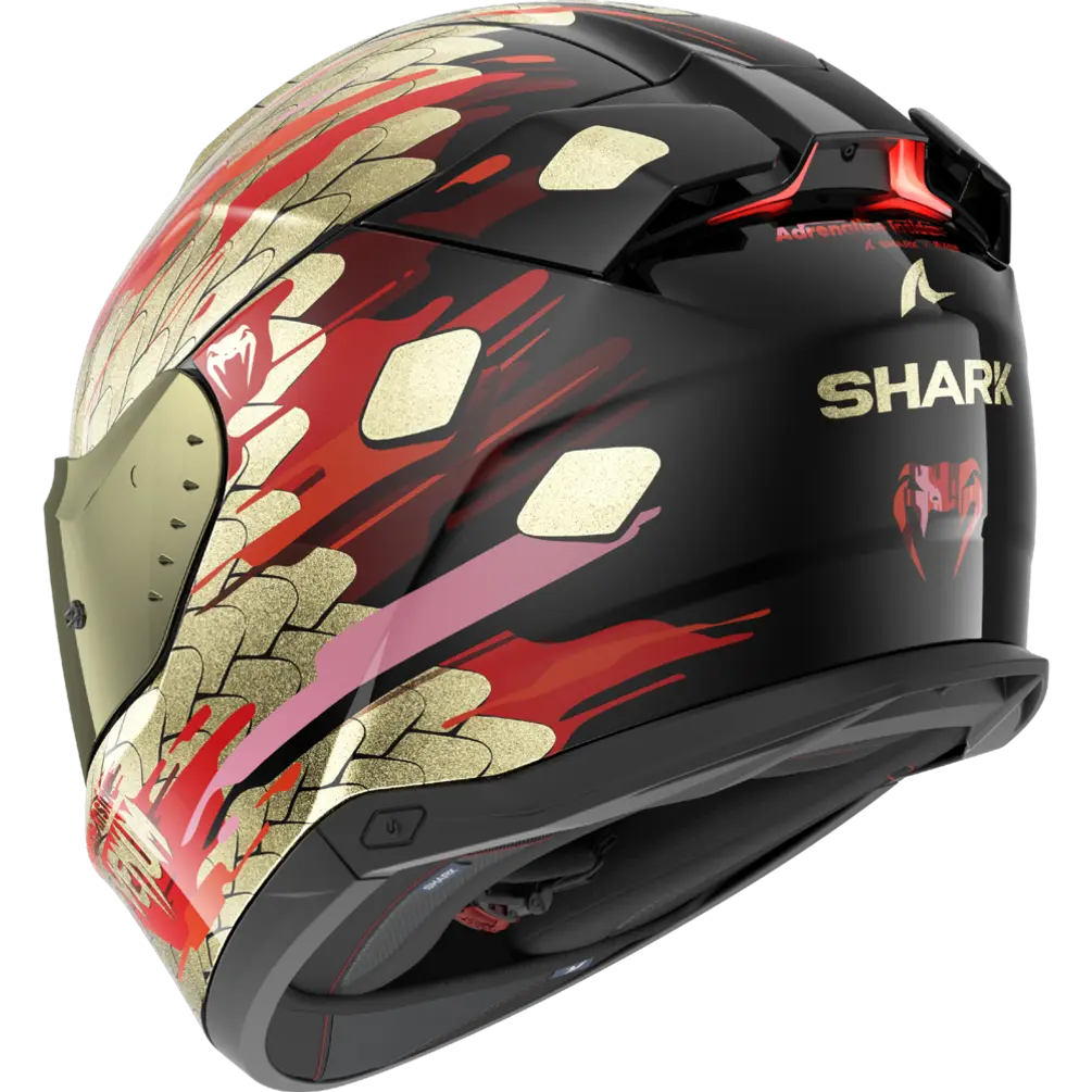 Shark Skwal i3 Venum Black/Red/Gold Helmet (KRQ)