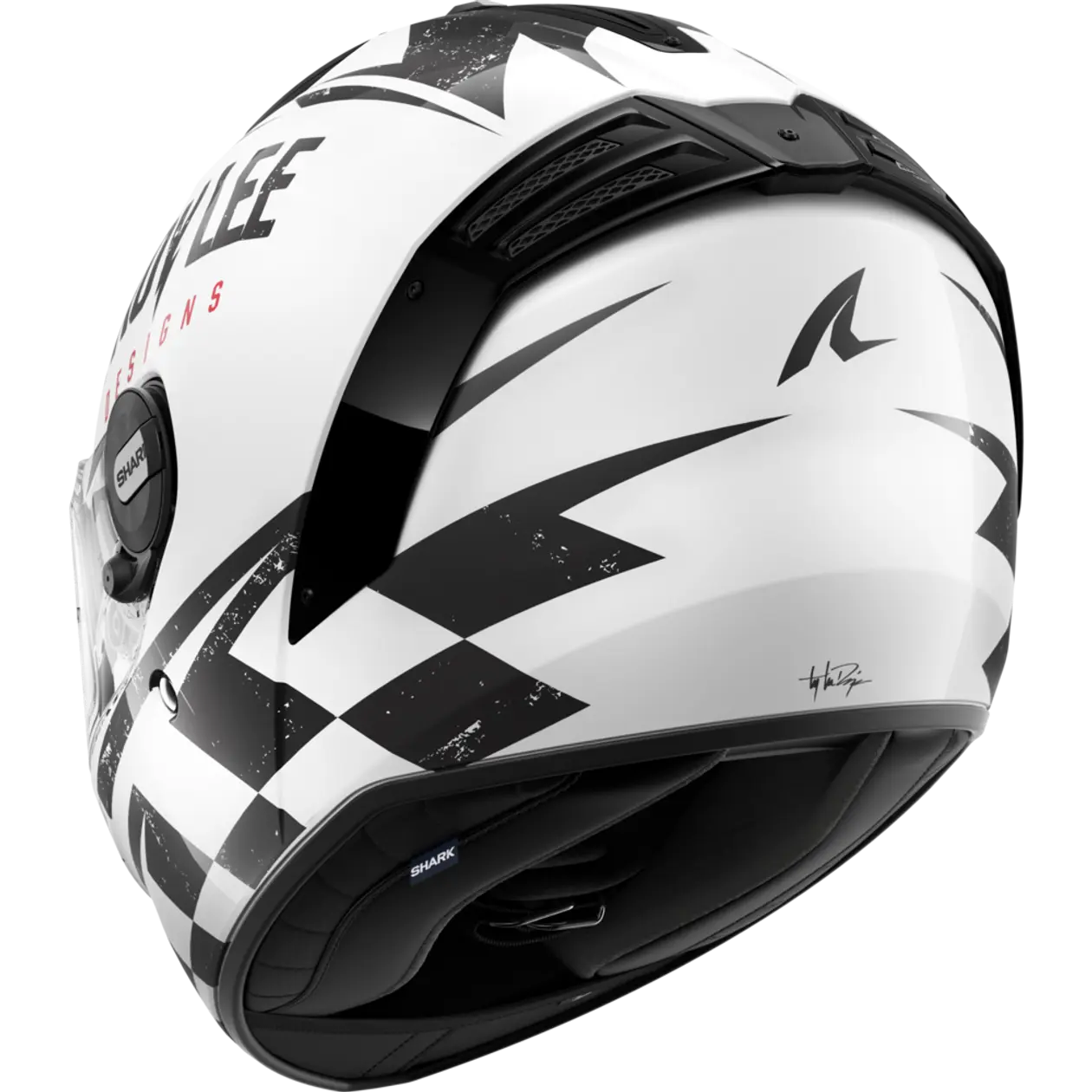 Shark x TLD Spartan RS Raceshop White Black Red Helmet (WKR)